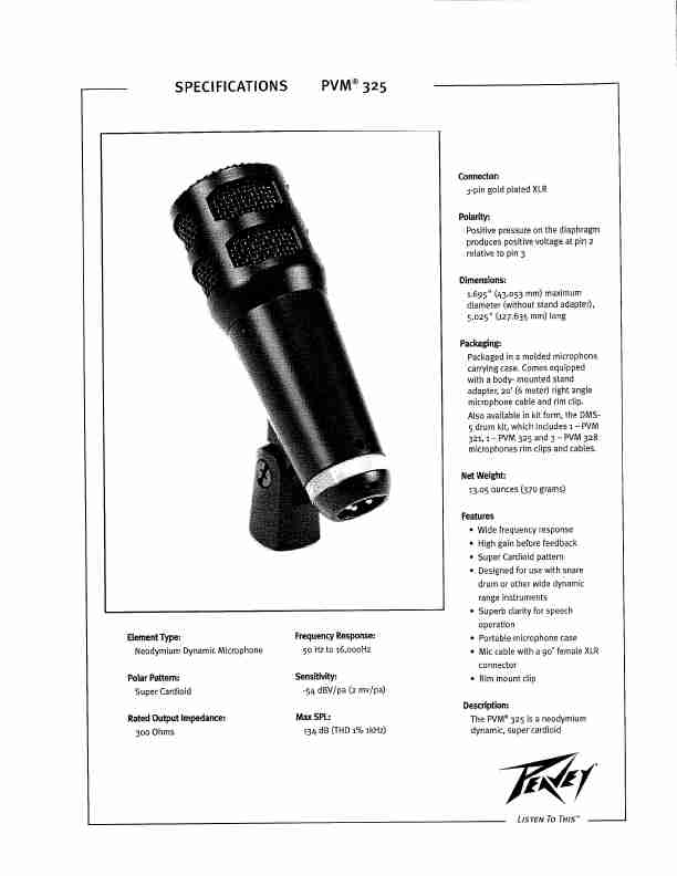 Peavey Microphone PVM 325-page_pdf